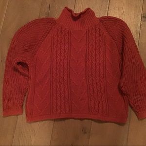 Women’s rust colored cotton sweater large